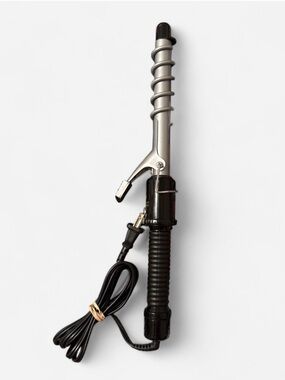 Conair Instant Heat 3/4” Spiral Curling Iron Silver Black